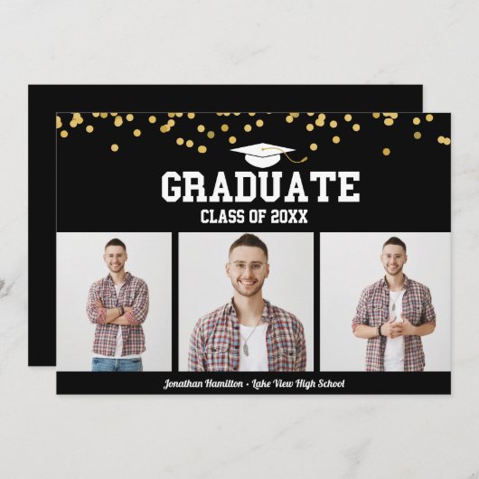 Ankündigung von Abschlüssen an der High School 3 F (Vorne/Hinten)