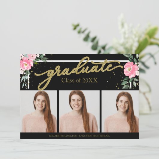 Ankündigung von Abschlüssen an der High School 3 F (Stehend Vorderseite)