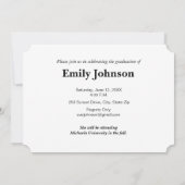 Ankündigung von Abschlüssen Benutzerdefiniertes Fo (Rückseite)