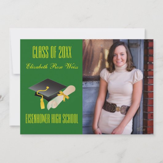 Ankündigung von Abschlüssen - Cap & Diploma (Vorderseite)