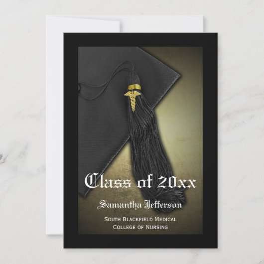 Ankündigung von Abschlüssen der Medizinschule oder (Vorderseite)