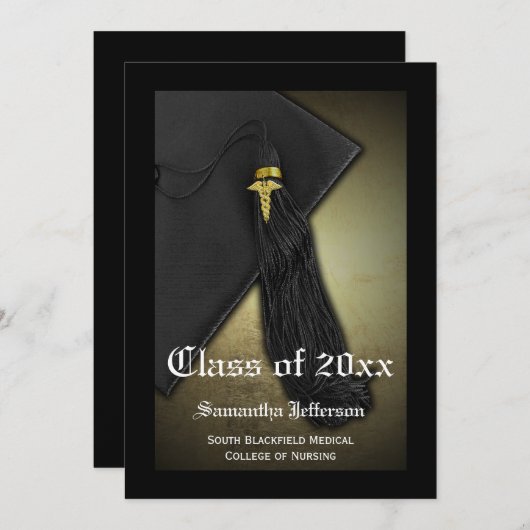 Ankündigung von Abschlüssen der Medizinschule oder (Vorne/Hinten)