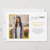 Ankündigung von Abschlüssen Einladung zur Fotokart (Rückseite)