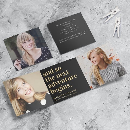 Ankündigung von Abschlüssen für Black Gold Fotos