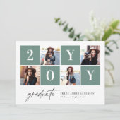 Ankündigung von Abschlüssen für geometrische Foto (Stehend Vorderseite)