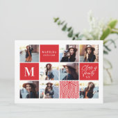 Ankündigung von Abschlüssen für geometrische Foto (Stehend Vorderseite)