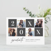 Ankündigung von Abschlüssen für geometrische Foto (Stehend Vorderseite)