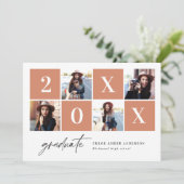 Ankündigung von Abschlüssen für geometrische Foto (Stehend Vorderseite)