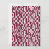 Ankündigung von Abschlüssen für geometrische Foto (Rückseite)