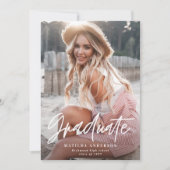 Ankündigung von Abschlüssen für geometrische Foto (Vorderseite)