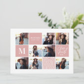 Ankündigung von Abschlüssen für geometrische Foto (Stehend Vorderseite)