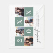 Ankündigung von Abschlüssen für geometrische Foto Fleecedecke (Vorderseite)