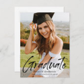 Ankündigung von Abschlüssen für handgeschriebenes (Vorne/Hinten)