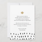 Ankündigung von Abschlüssen für handgeschriebenes (Rückseite)