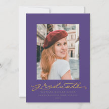 Ankündigung von Abschlüssen für lila und Goldene S