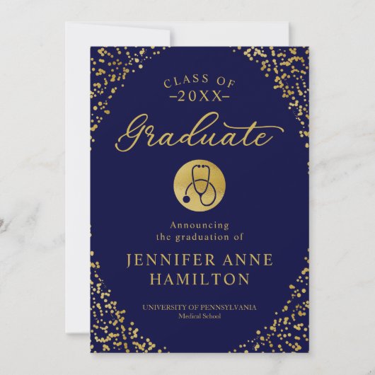 Ankündigung von Abschlüssen für medizinische Pfleg (Vorderseite)