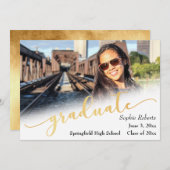 Ankündigung von Abschlüssen mit Foto & Imitats (Vorne/Hinten)