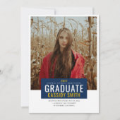 Ankündigung von Abschlüssen, Navy Blue und Gold (Vorderseite)