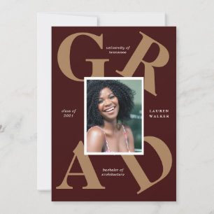 Ankündigung von Absolventen: fette Skriptfarben