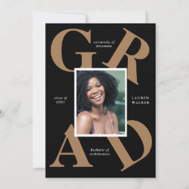 Ankündigung von Absolventen: fette Skriptfarben