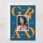 Ankündigung von Absolventen: fette Skriptfarben (Vorderseite)