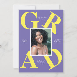 Ankündigung von Absolventen: fette Skriptfarben