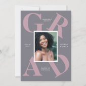 Ankündigung von Absolventen: fette Skriptfarben (Vorderseite)