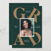 Ankündigung von Absolventen: fette Skriptfarben (Vorne/Hinten)