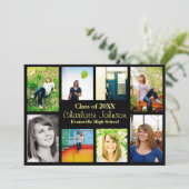 Ankündigung von acht/neun Fotos Abschluss - Schwar (Stehend Vorderseite)