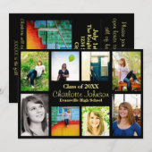 Ankündigung von acht/neun Fotos Abschluss - Schwar (Vorne/Hinten)