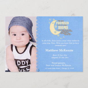 Ankündigung von Adoption Boy