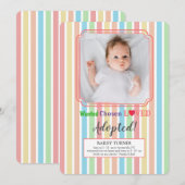 Ankündigung von Adoption für ausgewählte und gelie (Vorne/Hinten)