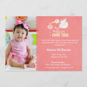 Ankündigung von Adoption Girl