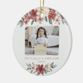 Ankündigung von Adoption Keepake Wasserfarbe Keramik Ornament (Links)