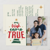 Ankündigung von Adoptionen Wish Tree Eine wahre Ur (Vorne/Hinten)