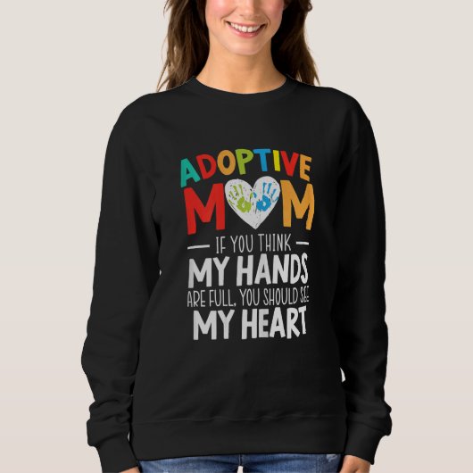 Ankündigung von Adoptionen zur Adoptivbildung von Sweatshirt (Vorderseite)