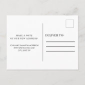 Ankündigung von Adressänderungen am Sandstrand (Rückseite)