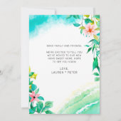 Ankündigung von Aloha Pink Floral Beach Moving (Rückseite)