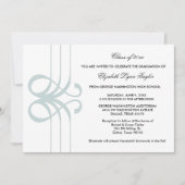 Ankündigung von aquamarin Blue Abschluss (Vorderseite)