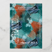 Ankündigung von aquamarin Blue Green Gold Foil Abs (Vorderseite)