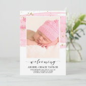 Ankündigung von Aquarellblasten & Gold Foto (Stehend Vorderseite)