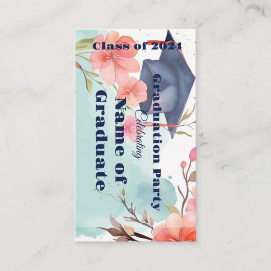 Ankündigung von Aquarellfarben-Abschlüssen Begleitkarte (Vorderseite)