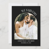 Ankündigung von Arch Black & White Elopement (Vorderseite)