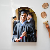 Ankündigung von Arch Foto White Gold Abschluss