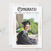 Ankündigung von Art Deco Retro Foto Graduation Par (Rückseite)