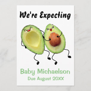 Ankündigung von Avocado Couple Pregnancy