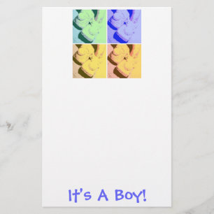 Ankündigung von Baby Boy Briefpapier