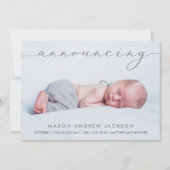 Ankündigung von Baby Boy Foto Geburtsankündigungen (Vorderseite)