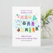 Ankündigung von Baby Clothesline Schwangerschaft (Stehend Vorderseite)