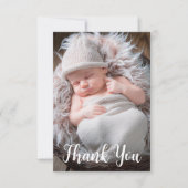 Ankündigung von Baby Foto Handgeschriebenes Skript (Vorderseite)